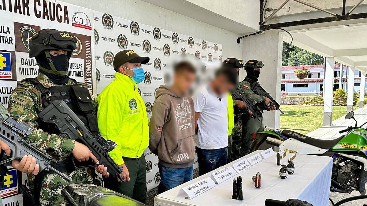 Capturaron en Popayán a los presuntos responsables de atacar estaciones de Policía