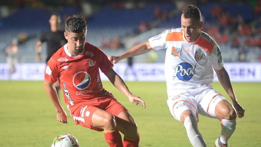 América de Cali se impuso ante Envigado 1-0, con gol de Cristian Álvarez.. Foto: Colprensa