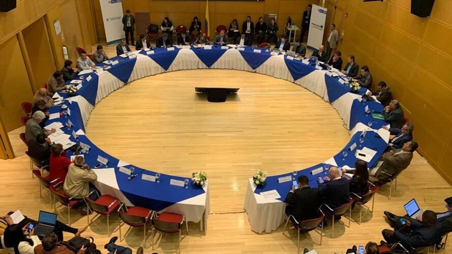 Reunión de negociaciones del salario mínimo. Foto: Twitter Ministerio de Trabajo