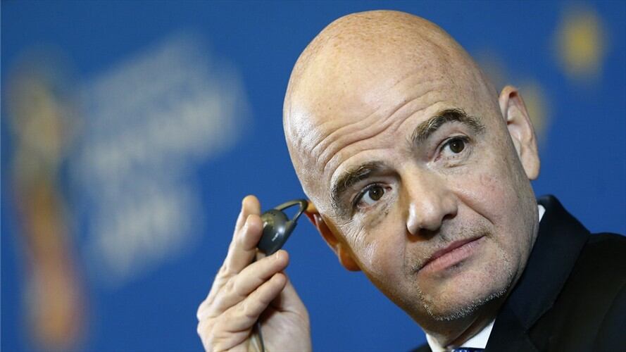 El presidente de la Federación Internacional de Fútbol Asociado (FIFA), Gianni Infantino. Foto: Agencia Anadolu