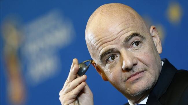 El presidente de la Federación Internacional de Fútbol Asociado (FIFA), Gianni Infantino. Foto: Agencia Anadolu