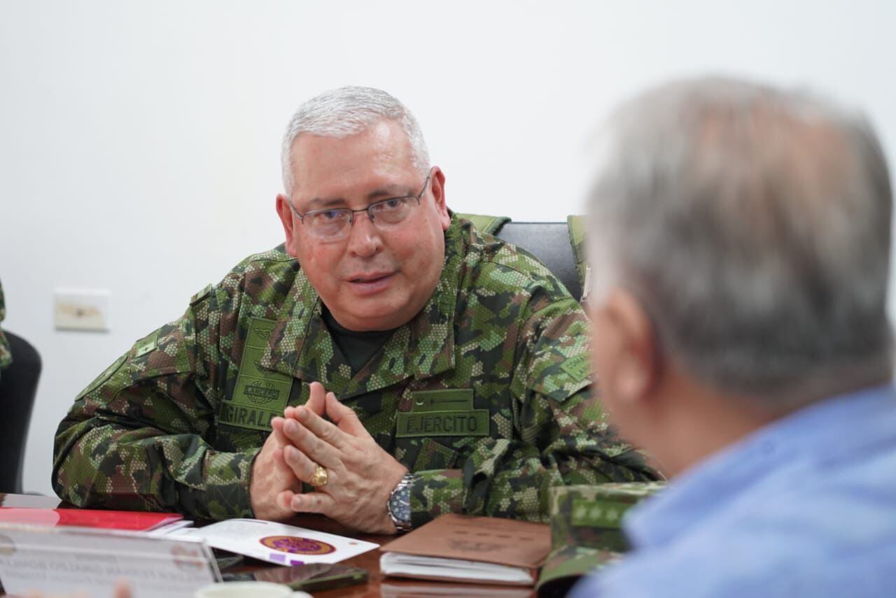 Comandante de las Fuerzas Militares, el general Helder Giraldo. Foto: Suministrada.