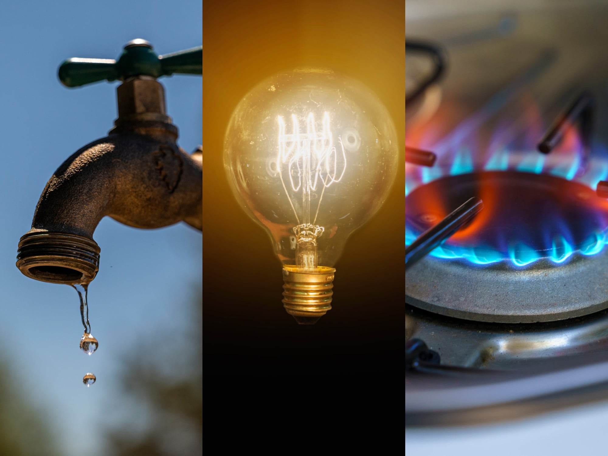 Reconexión del agua, luz y gas. Getty Images