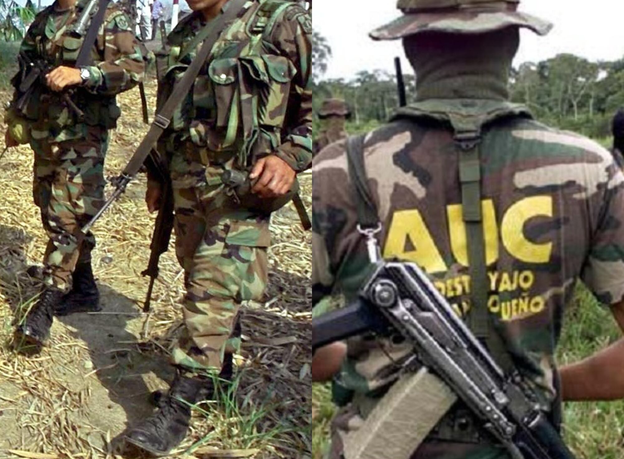 Soldados y AUC | Fotos: Colprensa