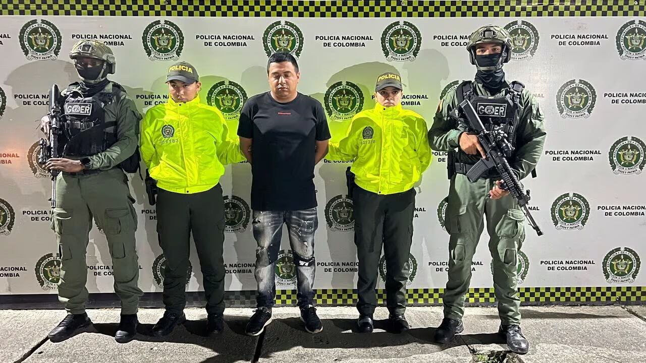 Cayó en Tuluá alias 'Nacho' cabecilla de 'La Inmaculada' y hermano de alias 'Pipe'. Foto: Cortesía.