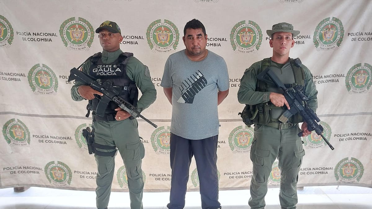 Capturan a hombre señalado de ser segundo cabecilla del frente Uldar Cardona Rueda de AGC