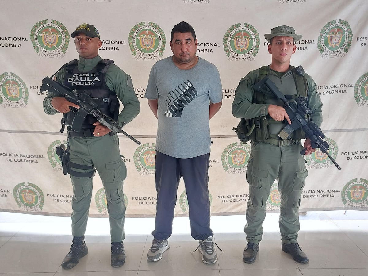 Capturan a hombre señalado de ser segundo cabecilla del frente Uldar Cardona Rueda de AGC