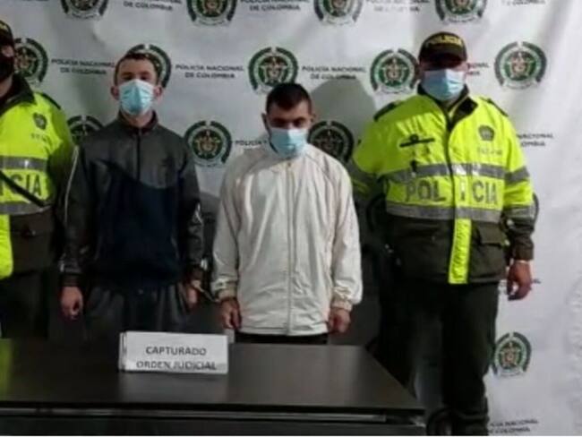 Capturados. Crédito: Policía Metropolitana de Pereira.