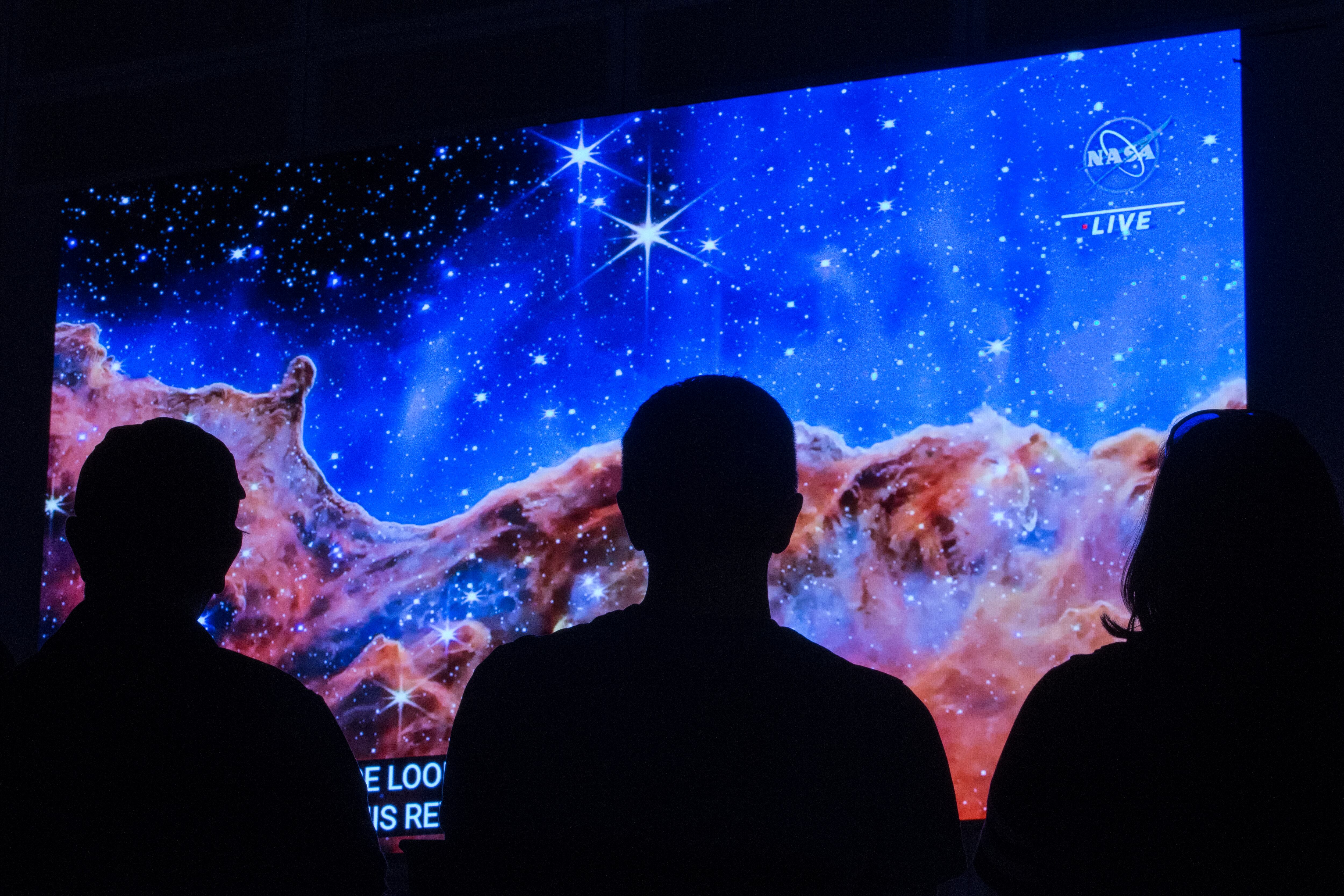 Imágenes del telescopio James Webb de la Nasa.  (Rick Madonik/Toronto Star via Getty Images)