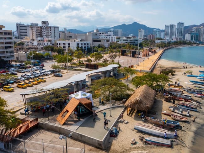 Camellón de la Bahía/ Alcaldía de Santa Marta