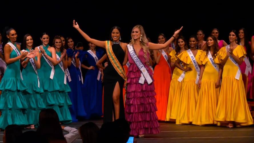 Las candidatas empezaron este lunes su agenda real en Cartagena de Indias. Crédito: Cortesía Alcaldía de Cartagena.