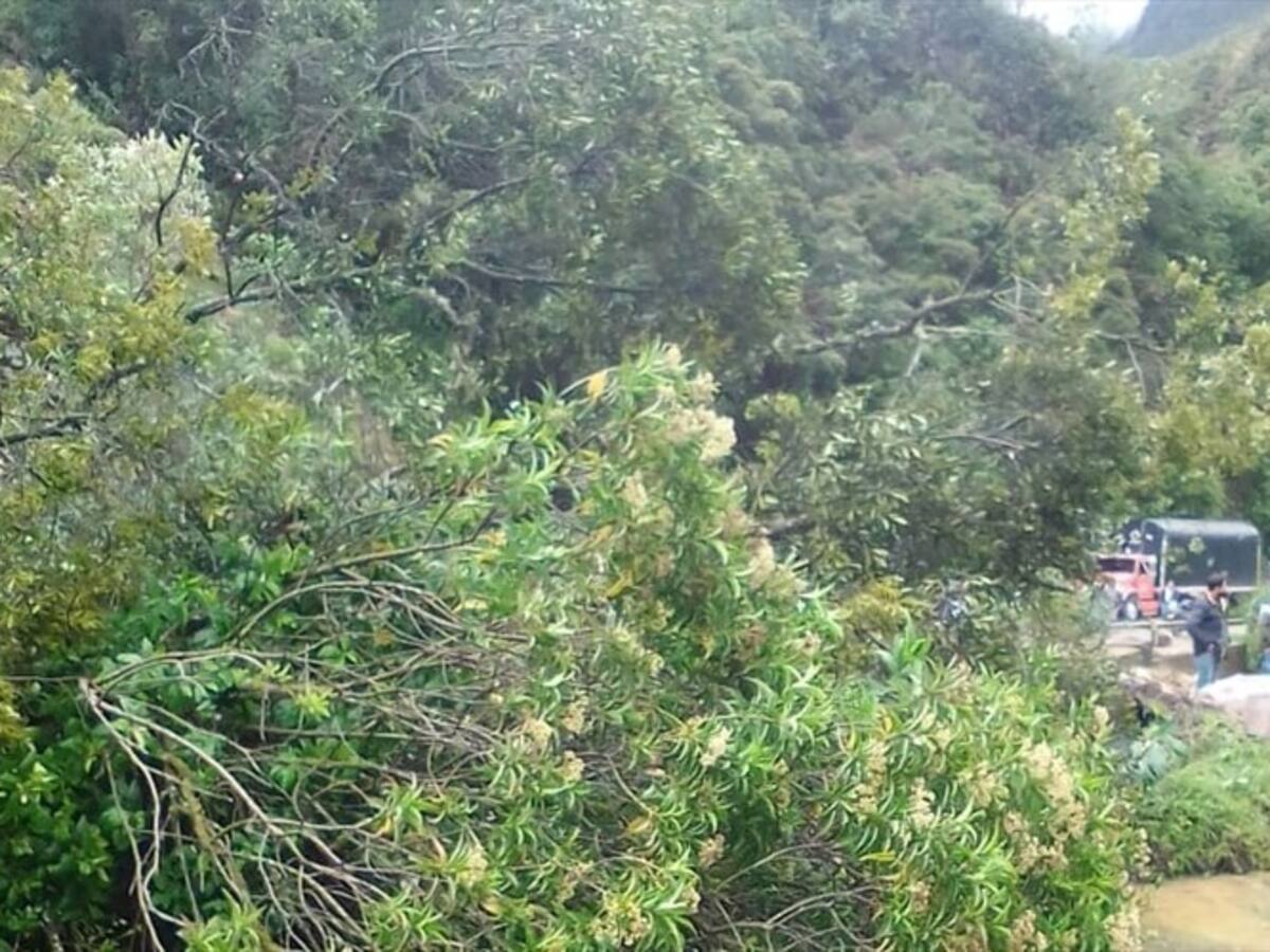 De nuevo cierre total en la vía del Cusiana por deslizamiento de tierra y piedras