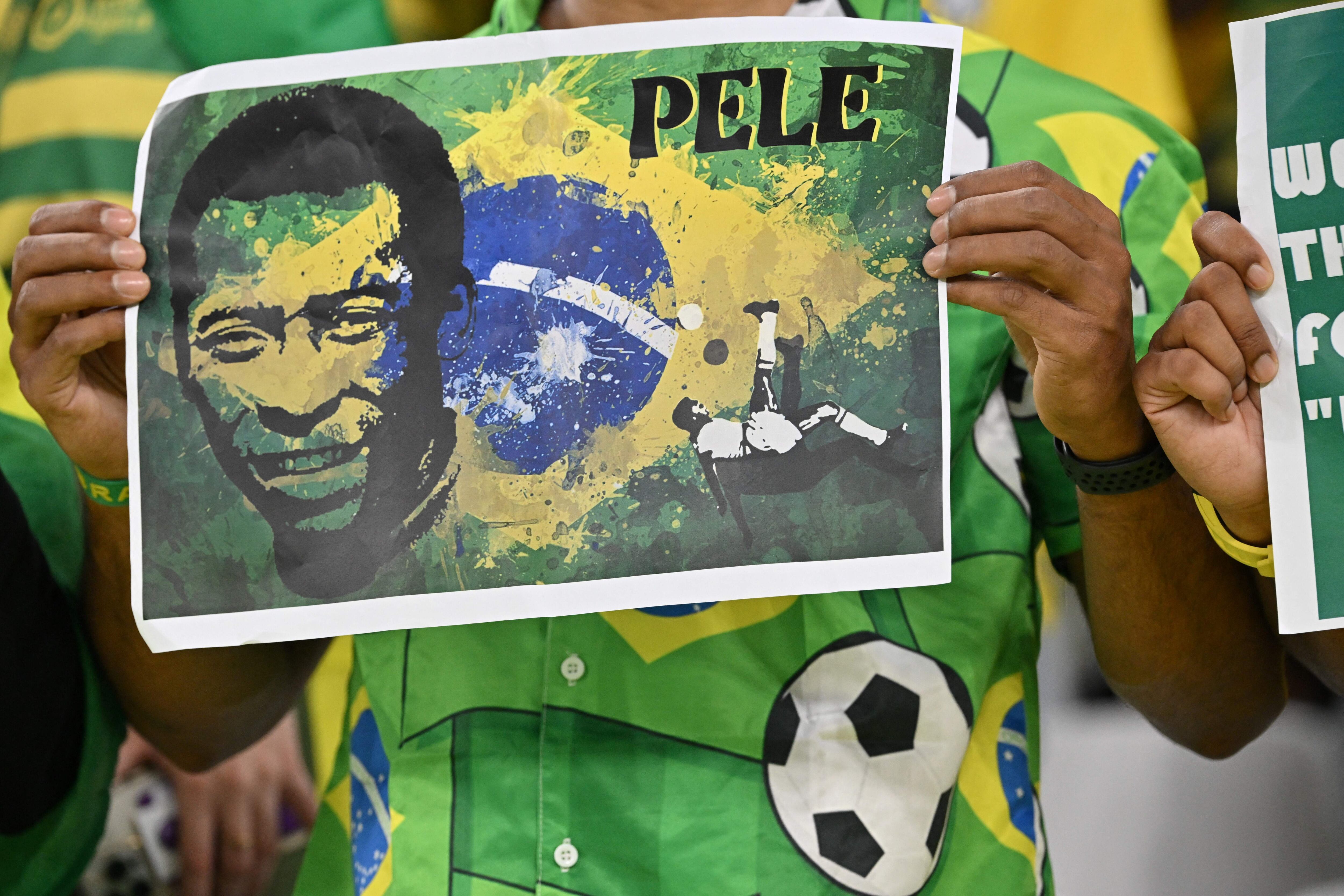 El Gobierno de Brasil decretó este jueves tres días de luto oficial por la muerte del exfutbolista Edson Arantes de Nascimento ‘Pelé’. Vía Getty Images.
