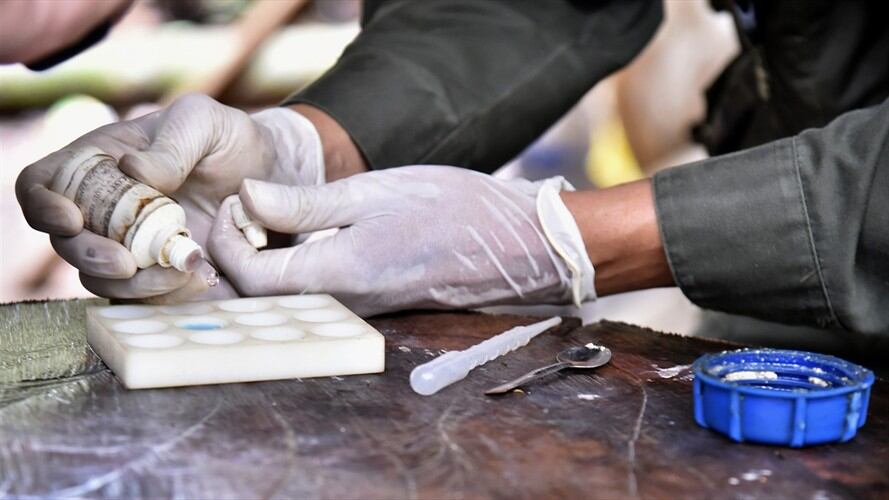 La Policía Nacional, a través de la Dirección de Antinarcóticos, lanzó una operación en contra de la producción de cocaína en la vereda Bosatama, en el municipio de Soacha. Foto: Getty Images
