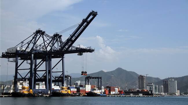 Imagen referencial del puerto de Santa Marta. Foto: Colprensa
