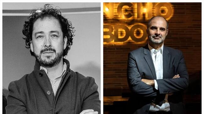 Hernan Peña Álvarez, presidente de OMD Colombia, y Carlos Felipe Arango, presidente de Sancho BBDO. Foto: cortesía