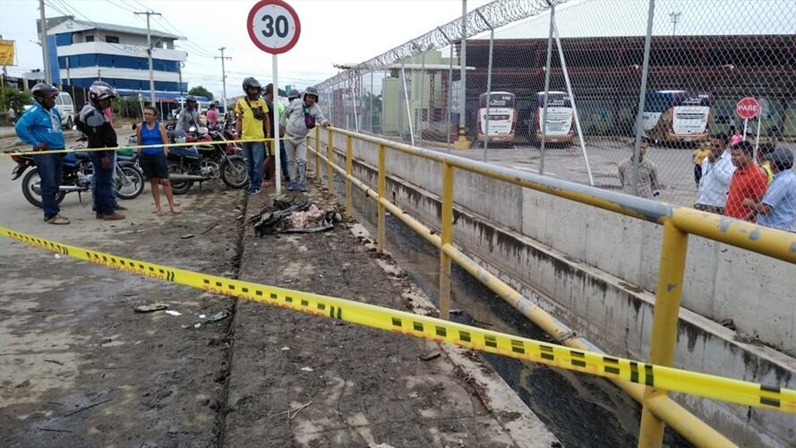 Las autoridades investigan el caso para establecer si realmente corresponde a un cuerpo humano.. Foto: Cortesía