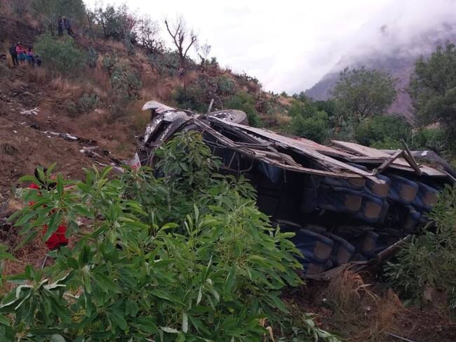 Accidente en Perú 18 de septiembre de 2023. Foto: EFE/Agencia Andina.