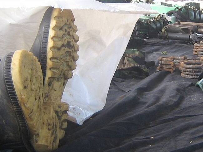 Las confrontaciones se presentaron en la vereda Santa Bárbara, a una hora del casco urbano. Foto: Colprensa