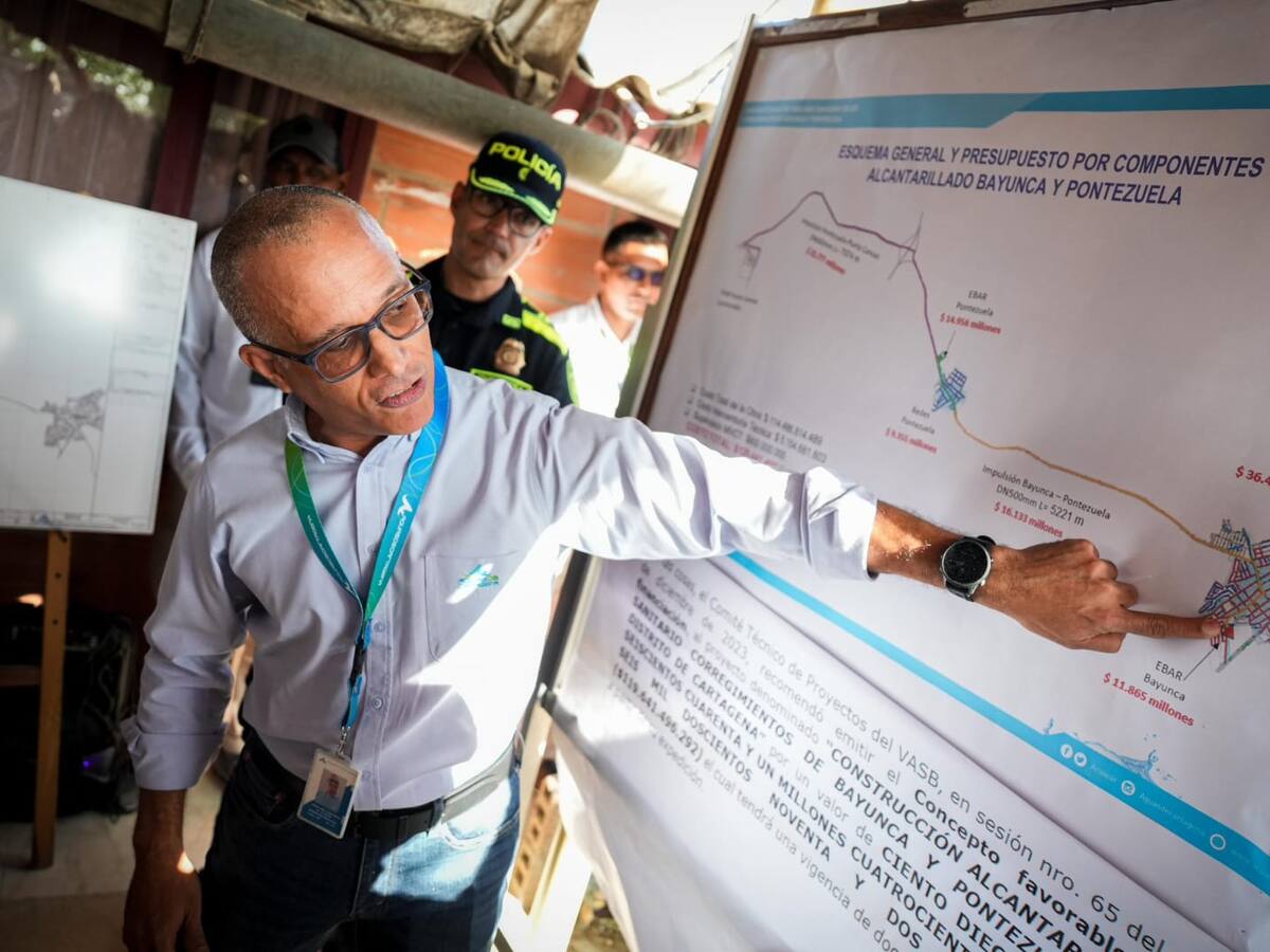 Gobierno nacional aportará $40 mil millones para alcantarillado de Bayunca y Pontezuela