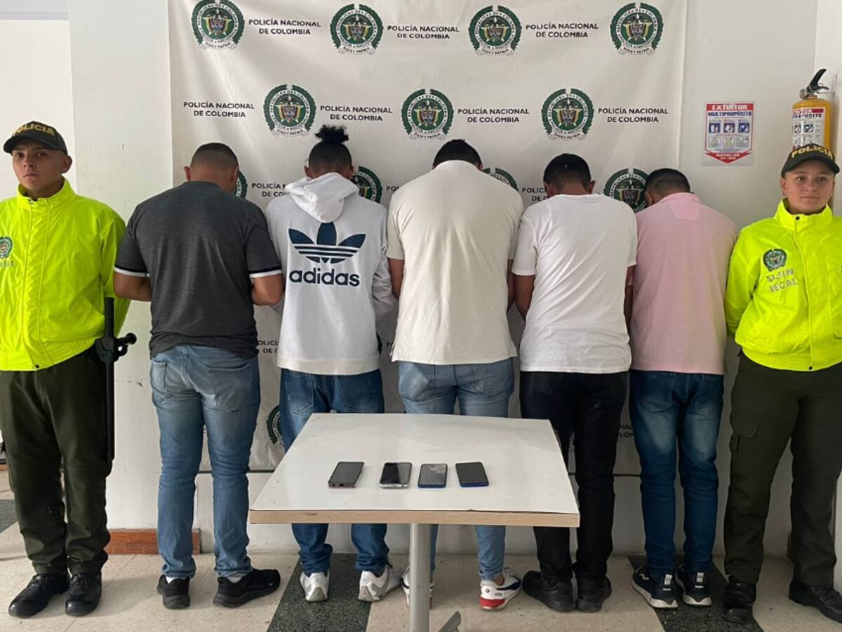 Capturados cinco integrantes del ‘el Mesa’, que operaban en Caldas y Antioquia