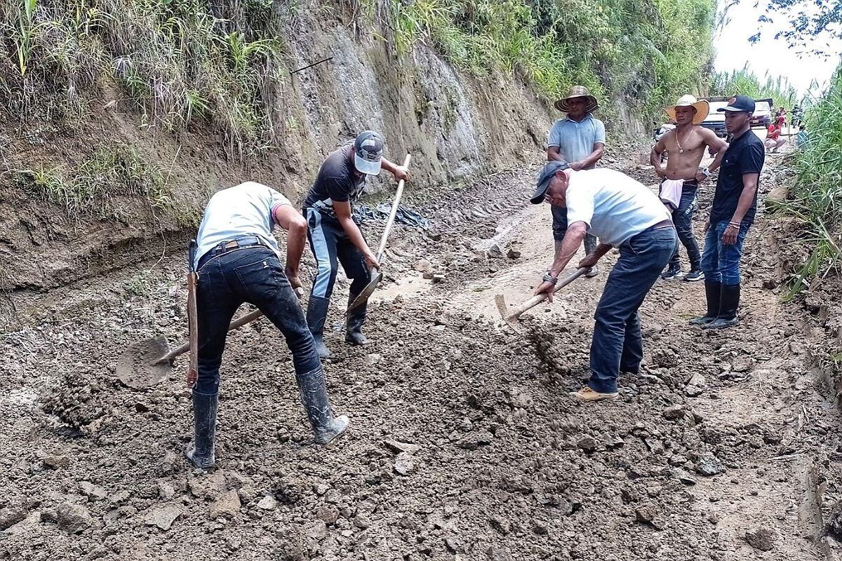 Exigen el mantenimiento del corredor Piedra Sentada - El Hoyo - El Tambo. Crédito: Red de Apoyo Campo.