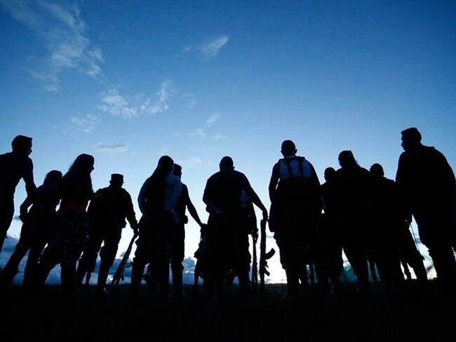 Integrantes de la guerrilla de las Farc. Foto: Colprensa - Juan Páez