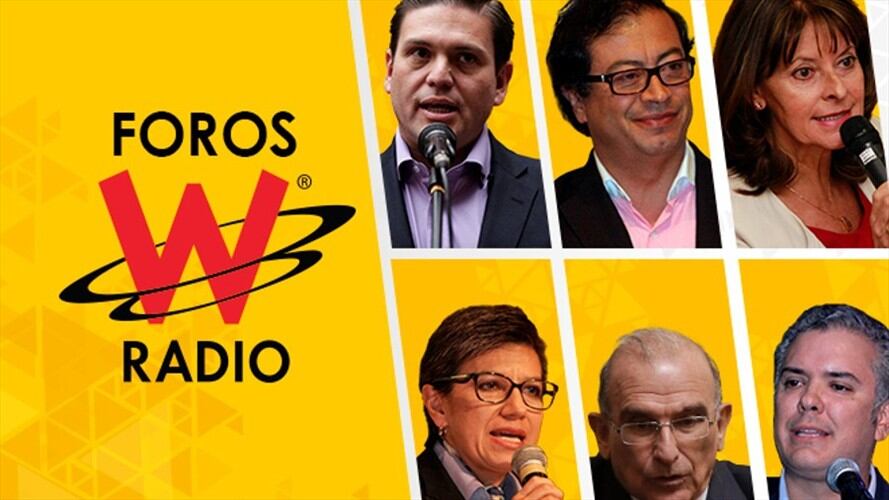 Vicky Dávila entrevistará a Humberto de la Calle, Claudia López, Marta Lucía Ramírez, Iván Duque, Gustavo Petro y Juan Carlos Pinzón. Foto: La W con Vicky Dávila
