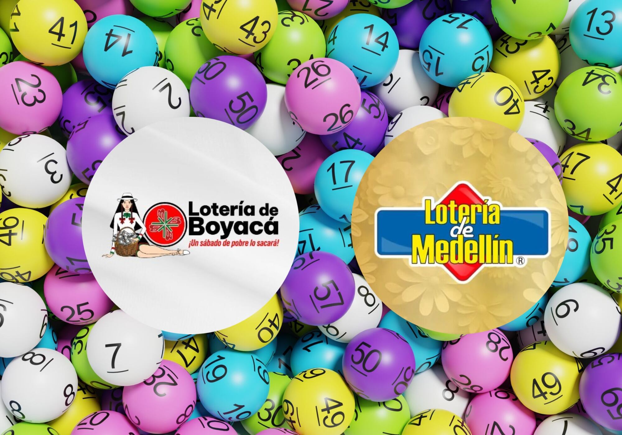 Lotería de Boyacá y Lotería de Medellín. Foto: X @LoteriadeBoyaca y @LoteriaMedellin