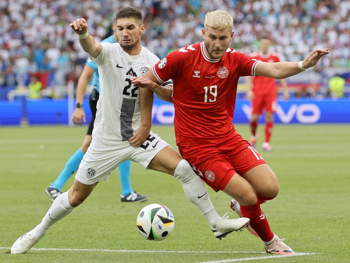Eslovenia y Dinamarca quedaron empatados 1-1 en la Eurocopa por el grupo C