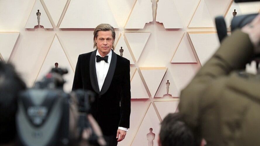 Brad Pitt ganó el premio Óscar a mejor actor de reparto por 'Once Upon a Time'. Foto: Getty Images.