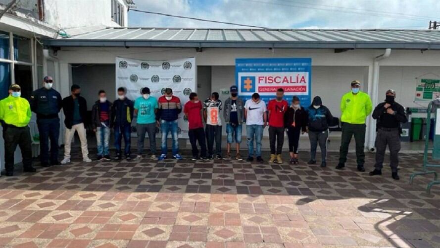 Desarticularon banda delincuencial en Riosucio, Caldas. Foto: Enviada desde la Policía Caldas.