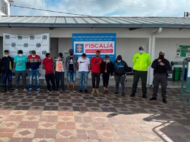 Desarticularon banda delincuencial en Riosucio, Caldas. Foto: Enviada desde la Policía Caldas.