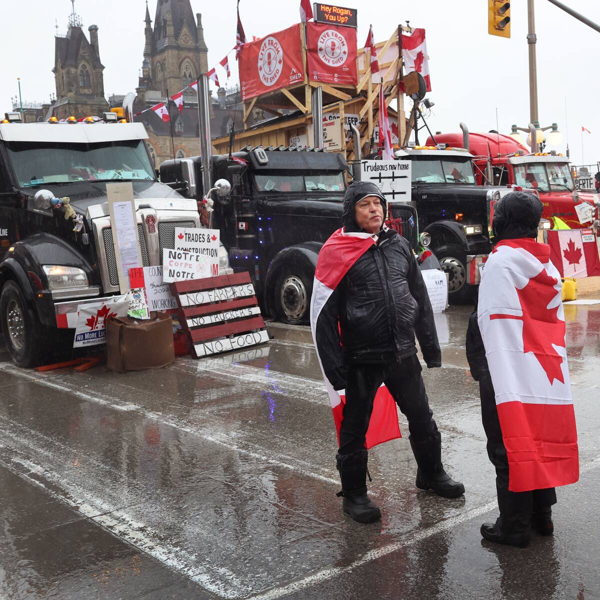 Capturan a líderes de las protestas antivacunas que mantenían bloqueada la capital de Canadá
