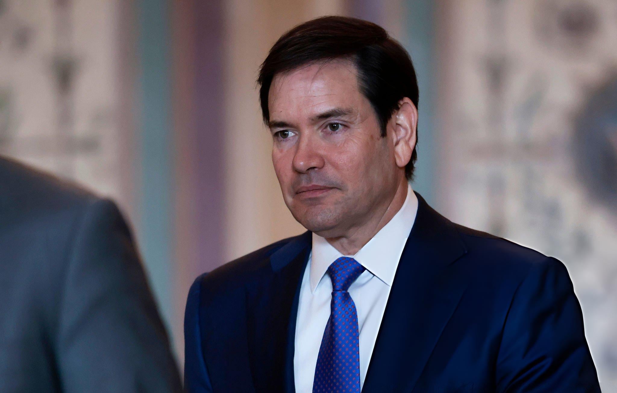 El secretario de Estado, Marco Rubio, en el Capitolio de Estados Unidos, el 7 de enero de 2026. FOTO: Heather Diehl/Getty Images