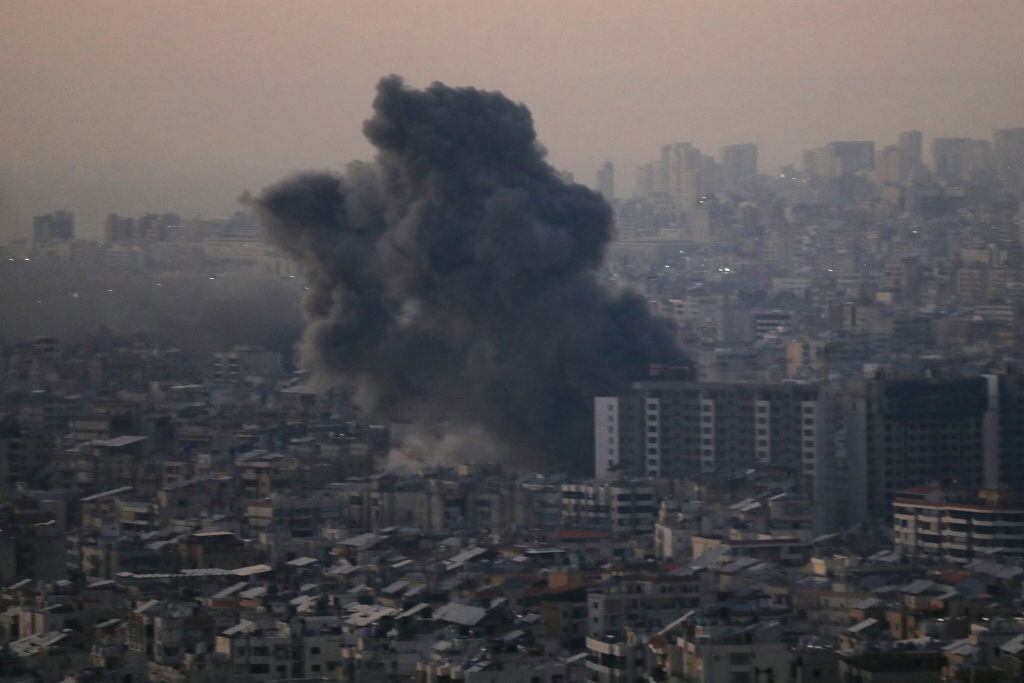 Bombardeo en Beirut. I Foto: AFP via Getty Images.