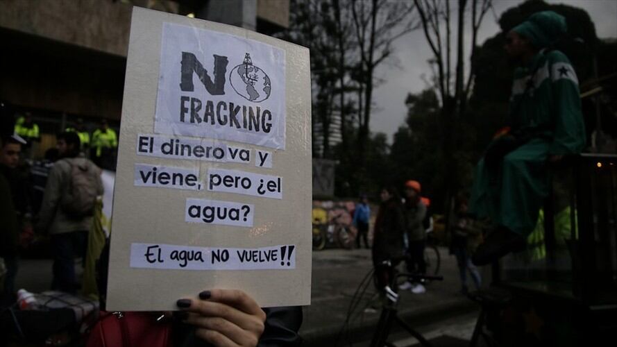 No al Fracking. Foto: Colprensa