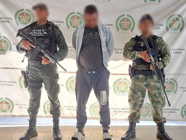 Capturan a presunto extorsionista del Clan del Golfo en Córdoba. Foto: Policía Nacional.