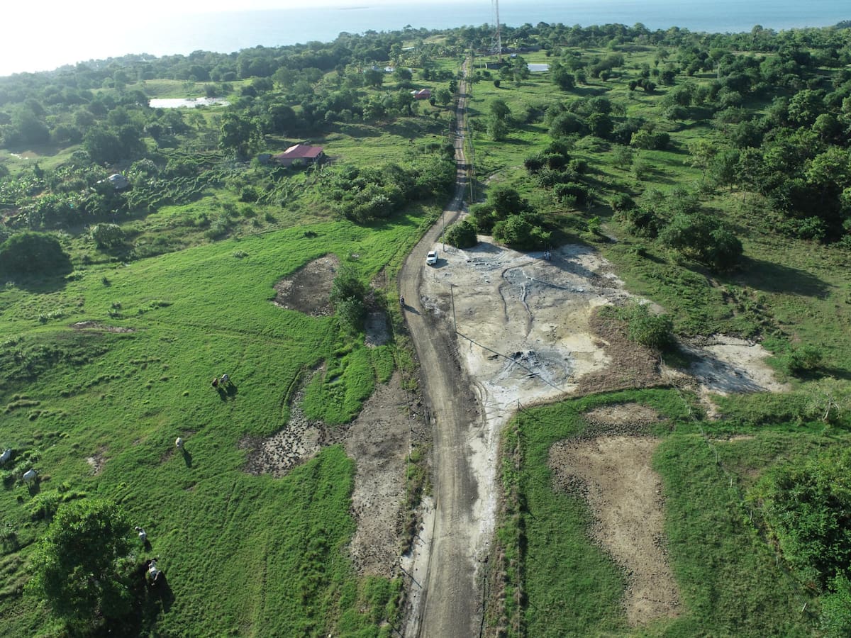 Intensifican vigilancia en volcán de lodo del municipio de Puerto Escondido, Córdoba