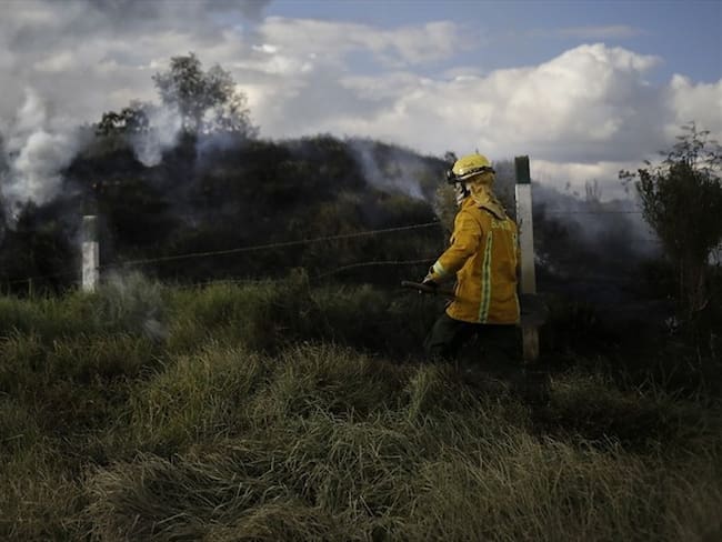 Desde diciembre, alrededor de 220 hectáreas de vegetación han resultado afectadas por incendios en Boyacá. Foto: Colprensa