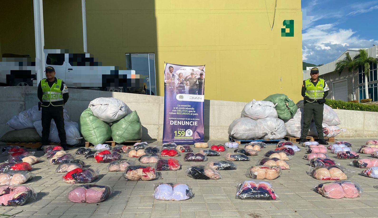 Mercancía incautada/ Policía del Magdalena