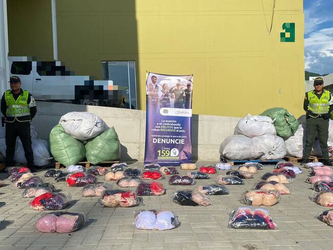 Mercancía incautada/ Policía del Magdalena