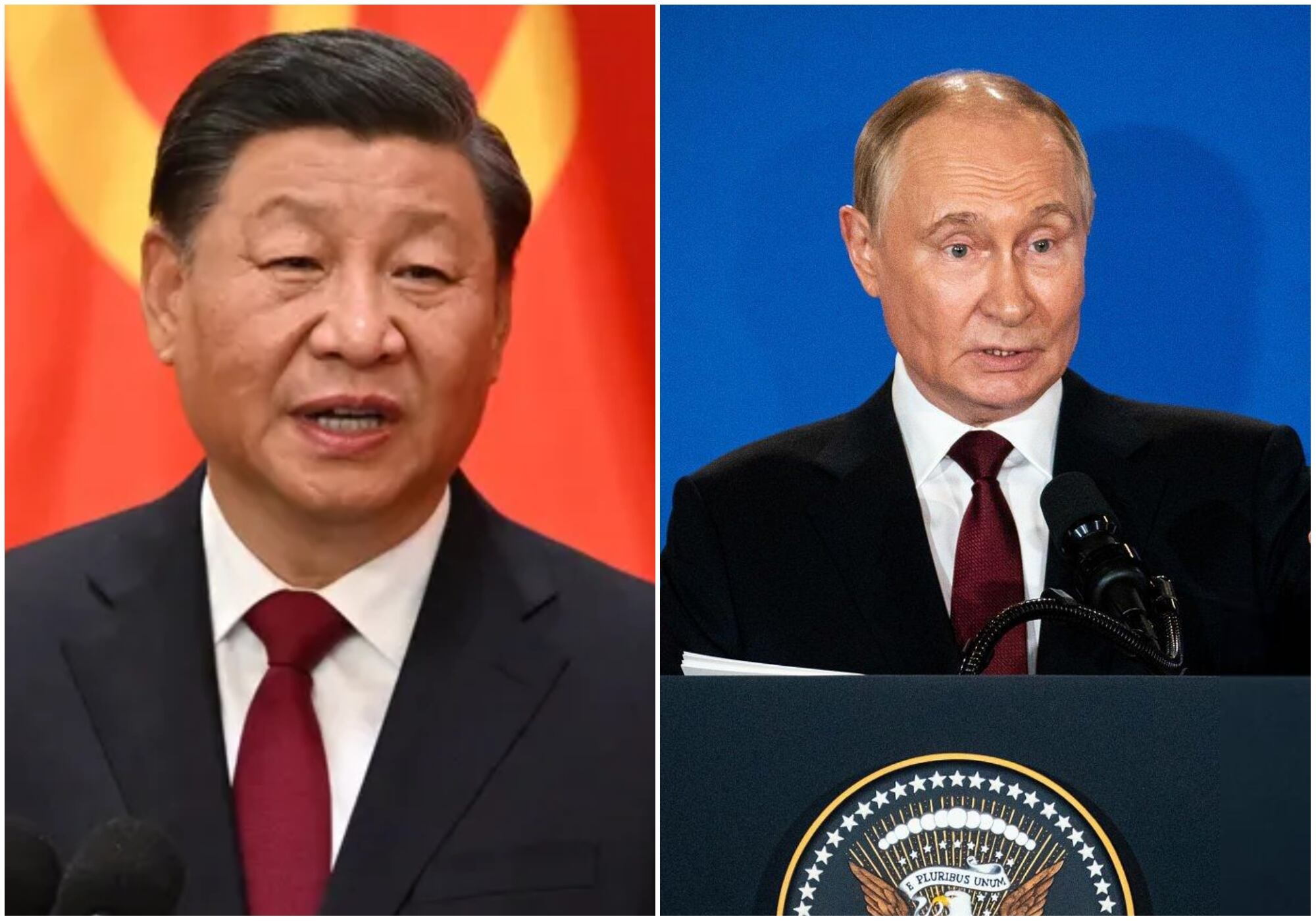 Xi Jinping aseguró a Vladímir Putin que quiere “fortalecer los intercambios” y mejorar su coordinación. Foto: Getty Images.