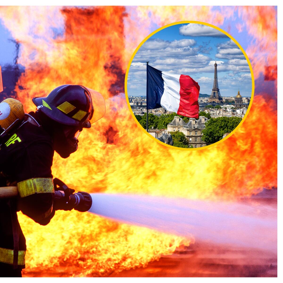 Cientos de bomberos se movilizan para controlar un incendio en el norte de París