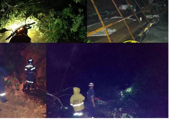 Afectaciones por lluvias en Caldas. Crédito: Secretaría de Medio Ambiente de Caldas.