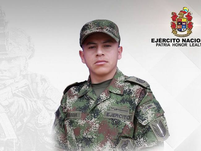 Juan David Estrada Suárez, soldado profesional secuestrado en el Cauca. Crédito: Ejército Nacional.