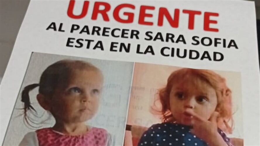 Sara Sofía es buscada en Bucaramanga. Foto: Colprensa