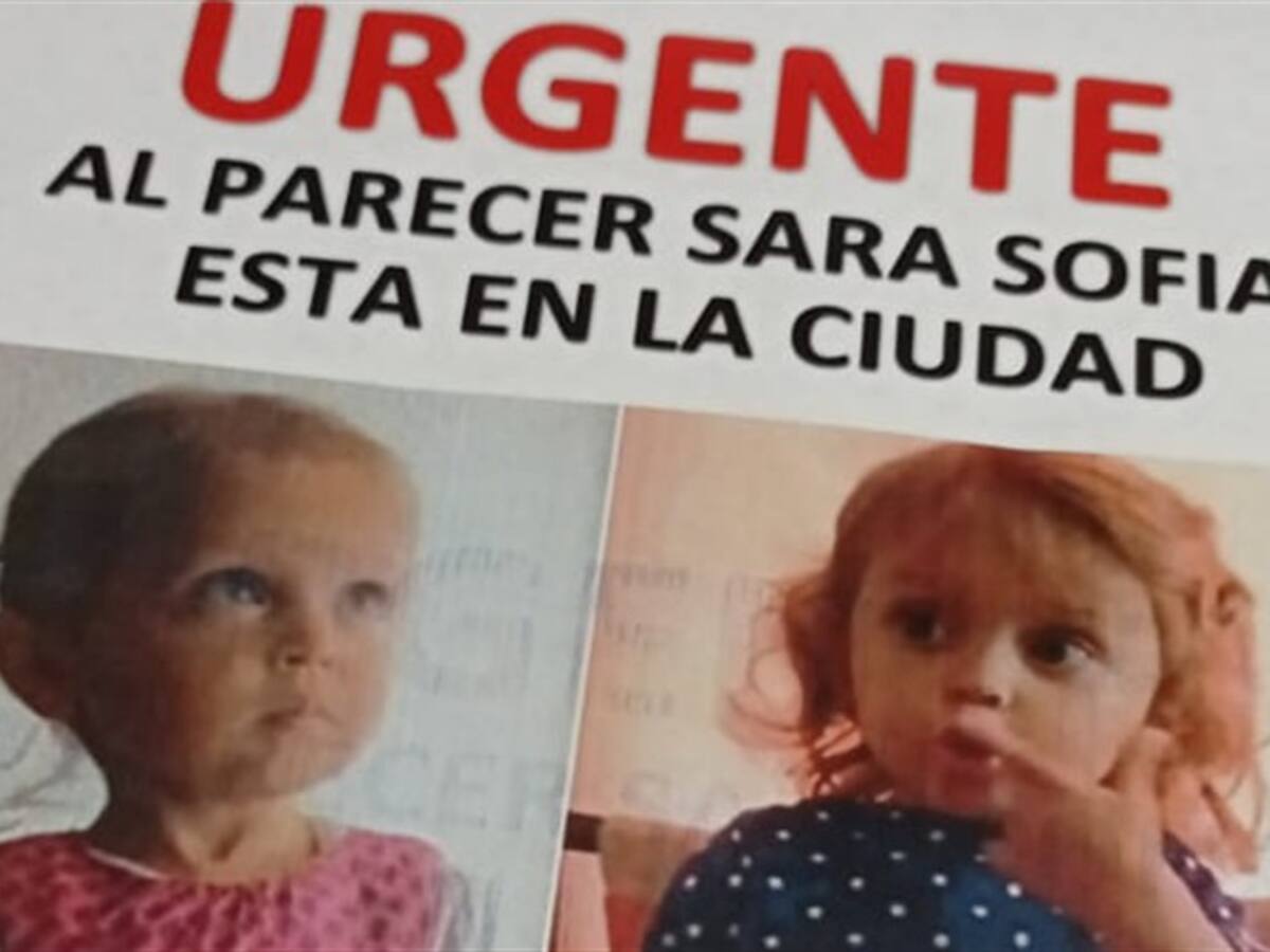 Con volantes y cámaras de seguridad buscan a Sara Sofía en Bucaramanga