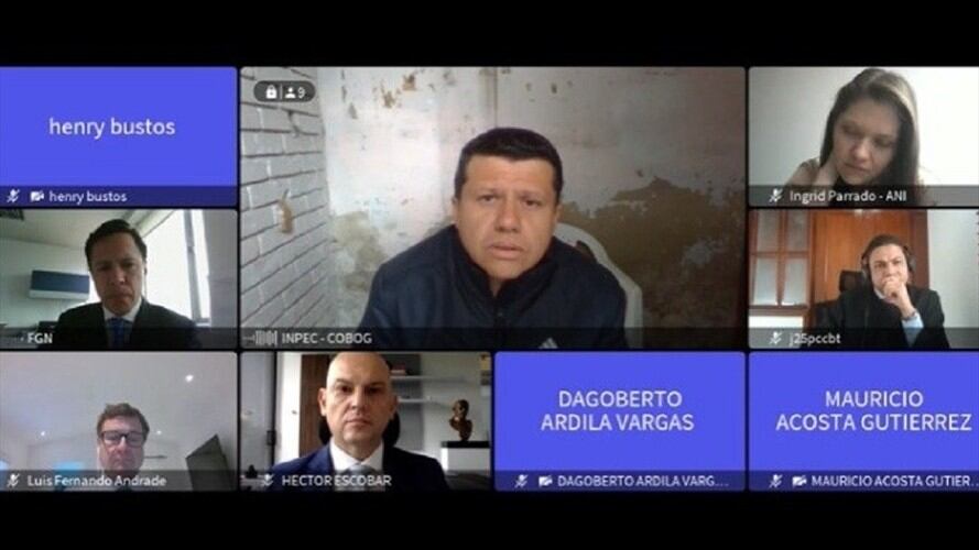 El exsenador Bernardo 'Ñoño' Elías declara en el juicio que se surte contra el exdirector de la ANI, Luis Fernando Andrade. Foto: Colprensa