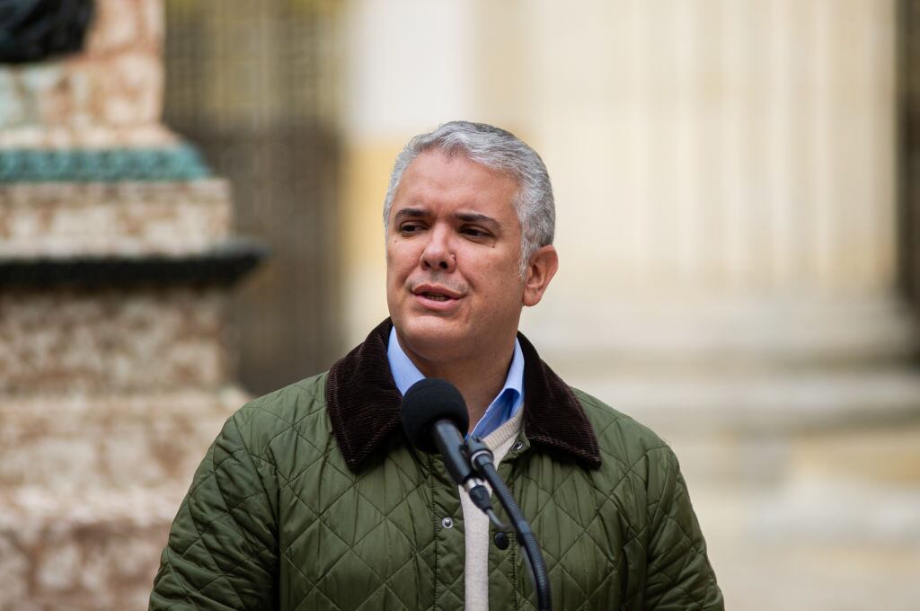 Iván Duque, expresidente de Colombia. Foto: Sebastian Barros/NurPhoto via Getty Images.